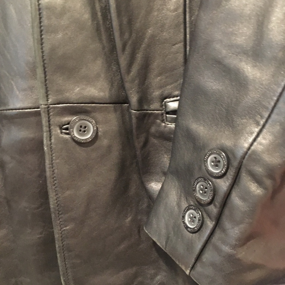 Adler leather jacket, black, Men’s size 42 - Picture 3 of 7